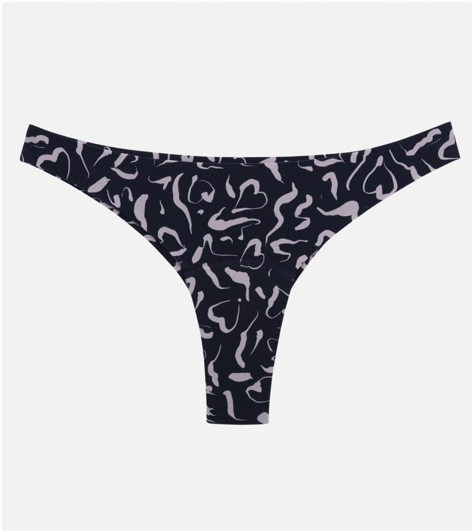 Invisible Brazilian - Nylon z recyklingu - Abstract pink