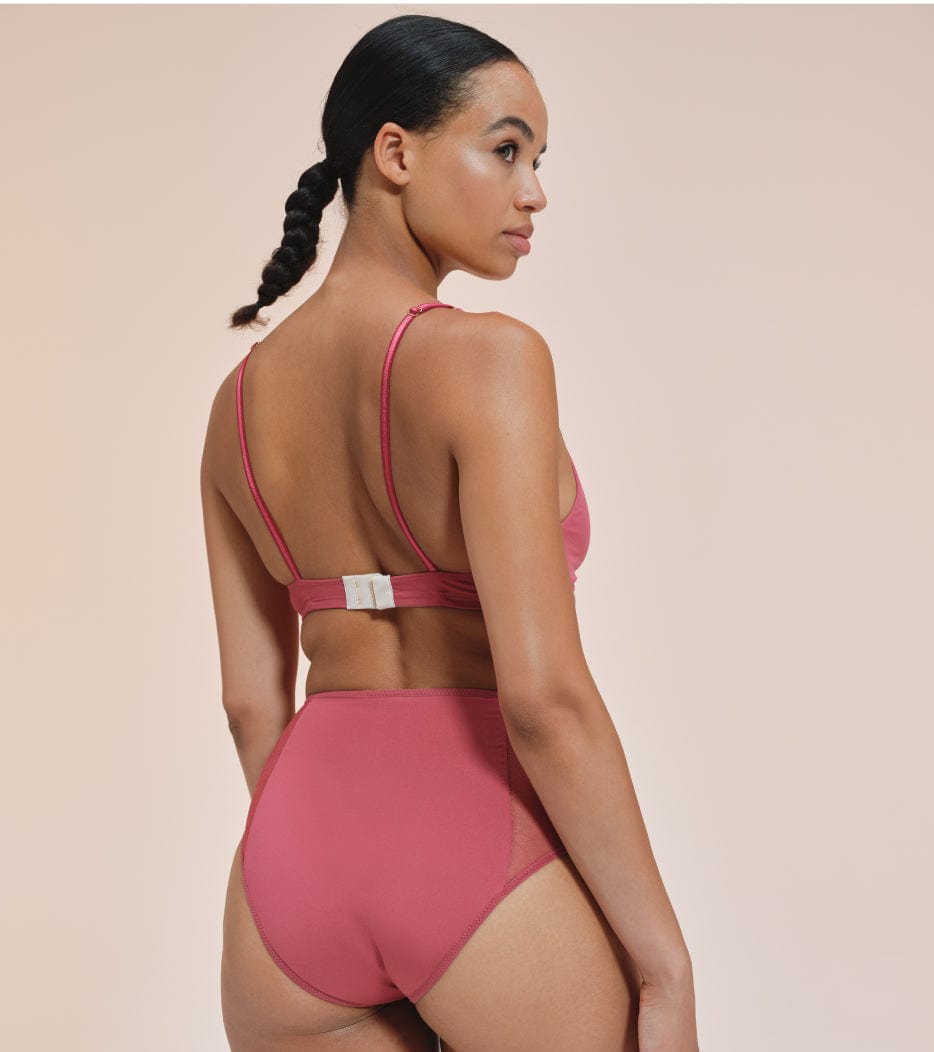 Lace High-Waist - Recycled Nylon - Raspberry