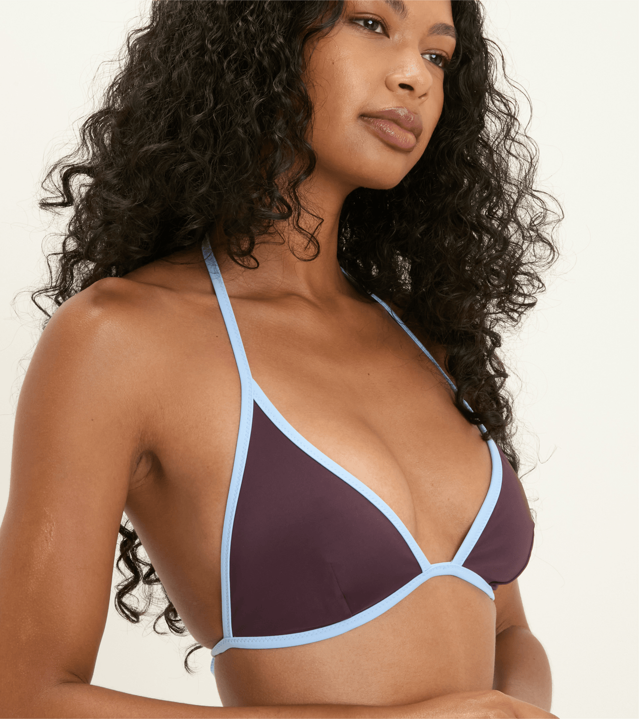 Swimwear - Triangle - Top - Brown