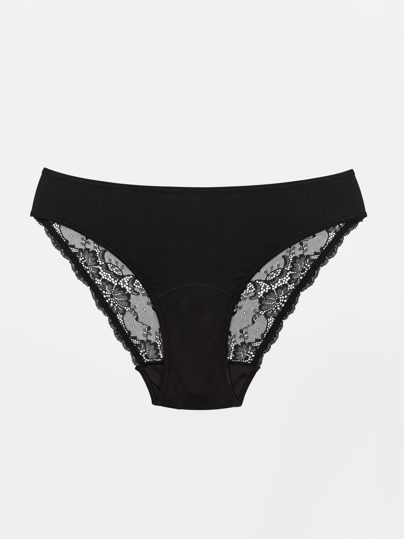 Lace Brief - Recycled Nylon - Black