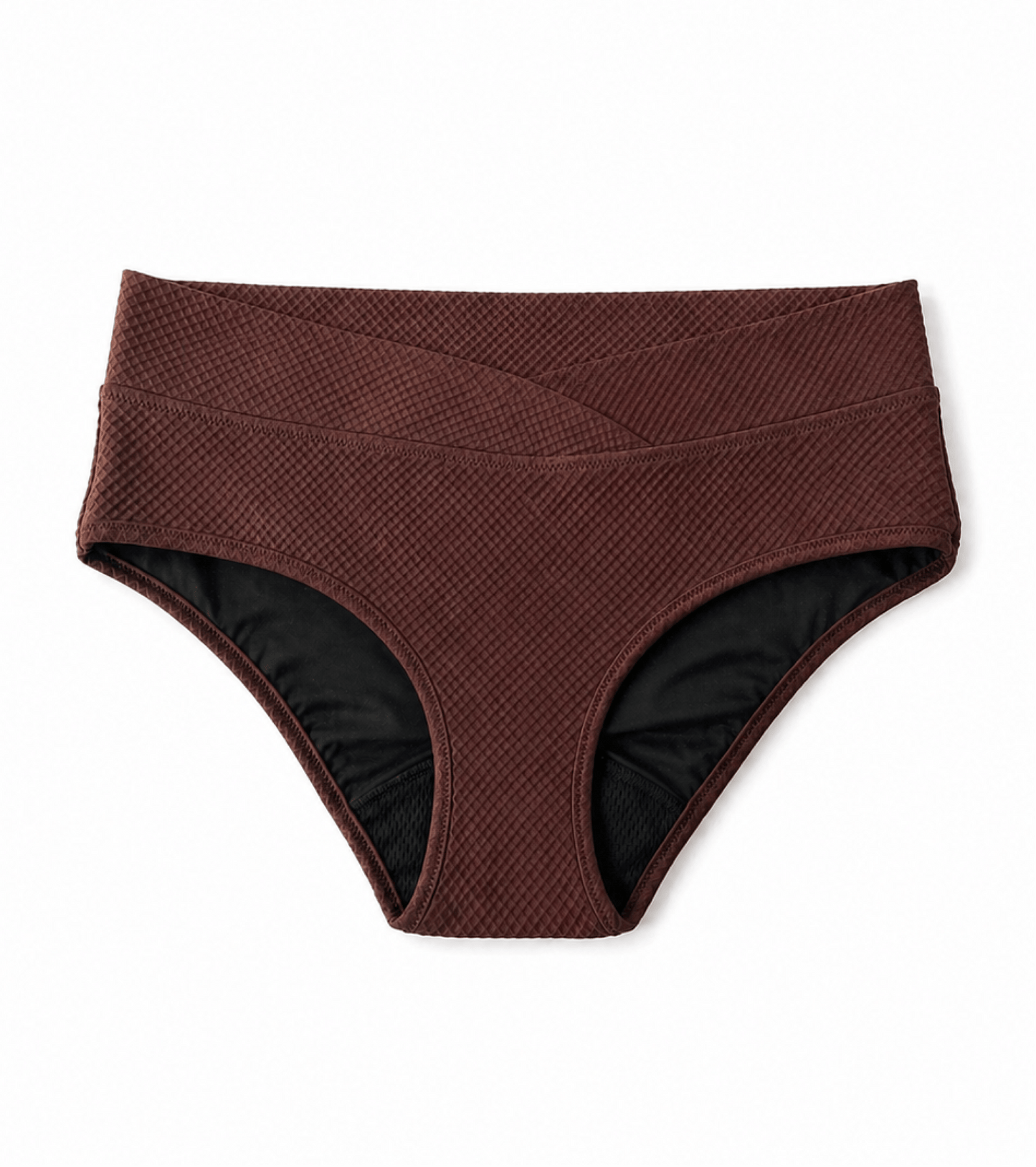 Menstruatiezwemkleding - Waffle - Classic - Bruin
