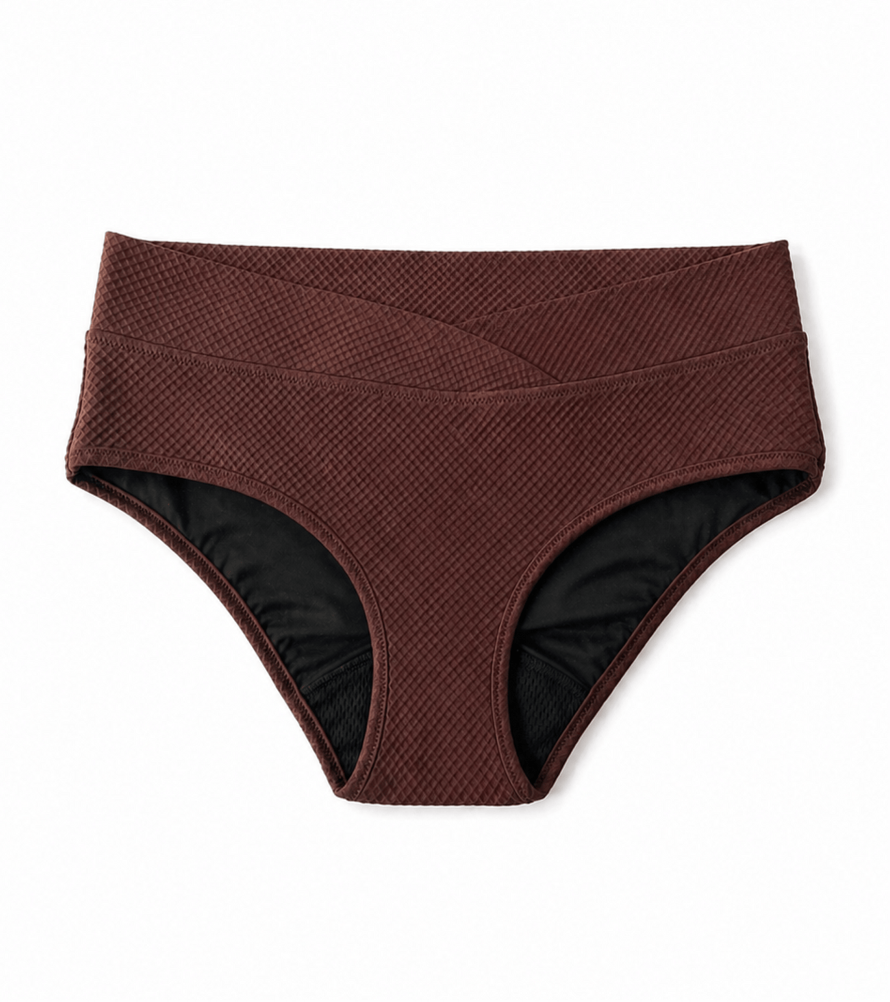 Menstruatiezwemkleding - Waffle - Classic - Bruin