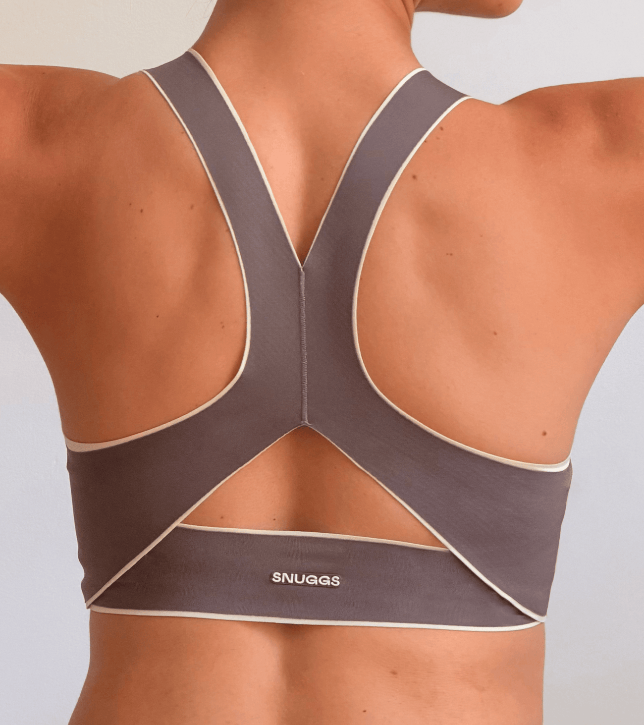 Sports Bra - Brown & Yellow
