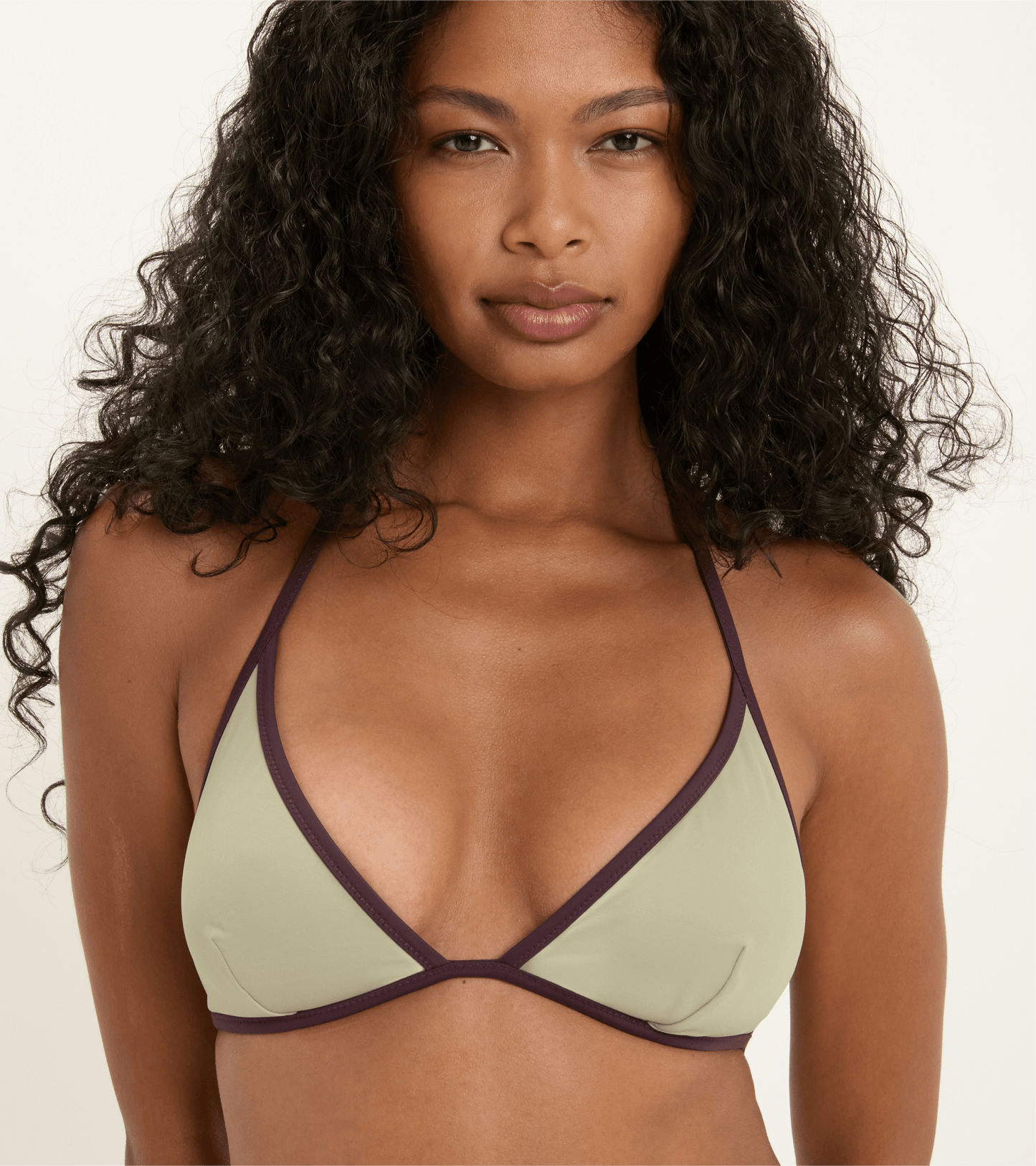 Swimwear - Triangle - Top - Olive