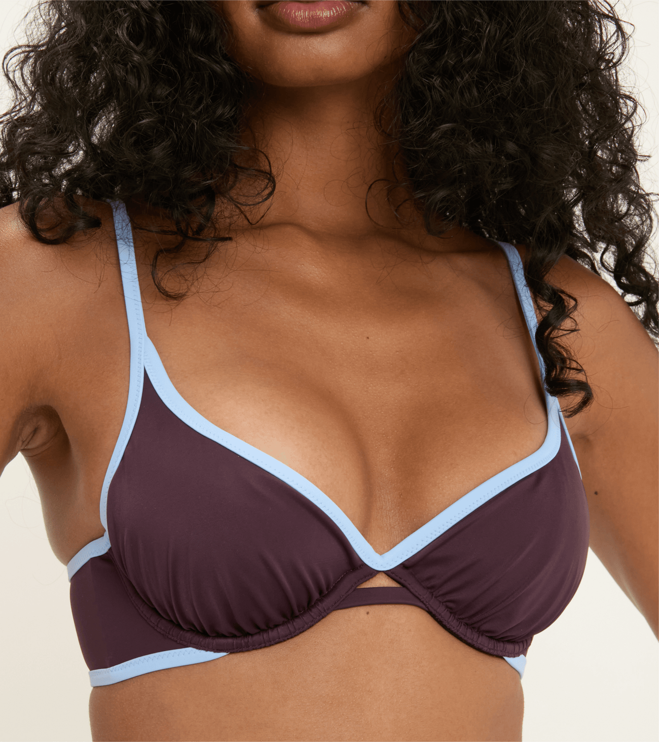 Swimwear - Wired - Top - Brown