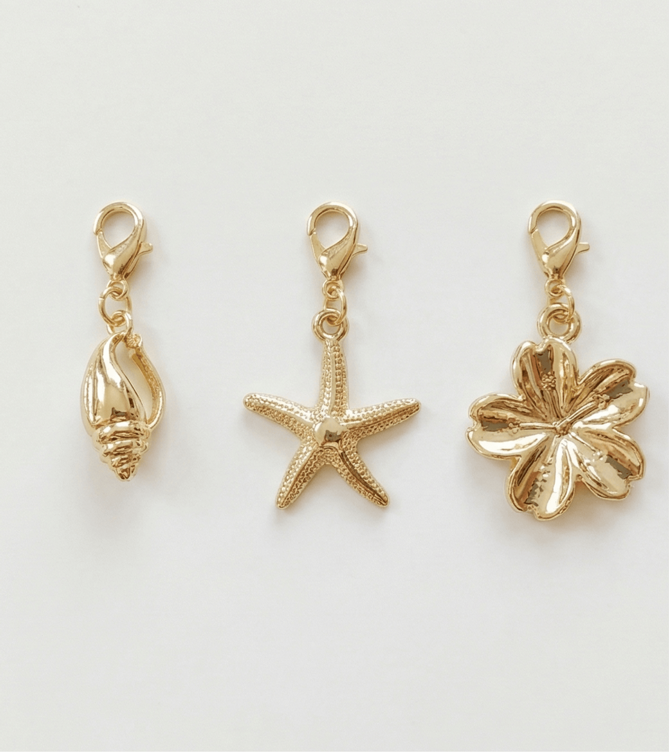 Zwemkleding - Clip on charms - 3 - Goud